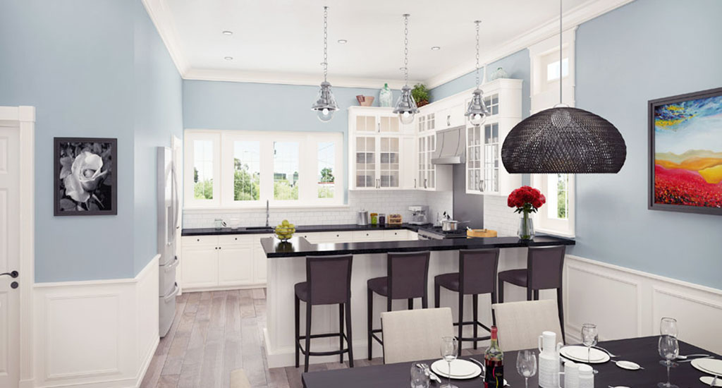 Kitchen rendering at The Rosedale Residences in Phoenix, AZ