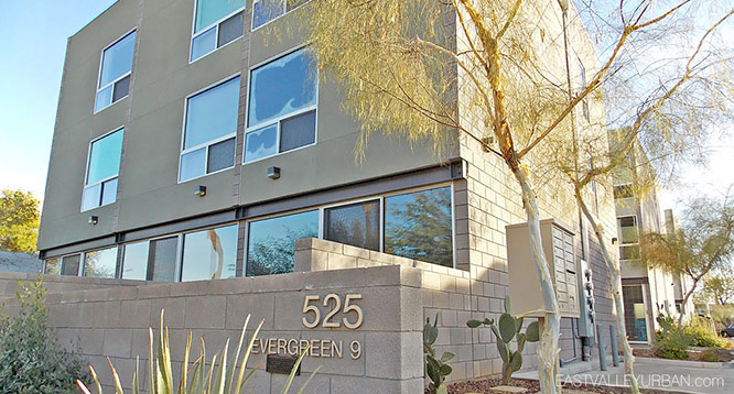 Evergreen 9 Phoenix Modern Townhomes Exterior