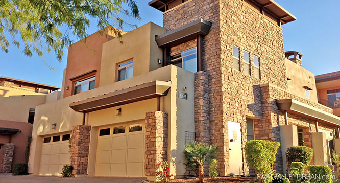 Exterior view of Sage Luxury Condominiums in Old Town Scottsdale